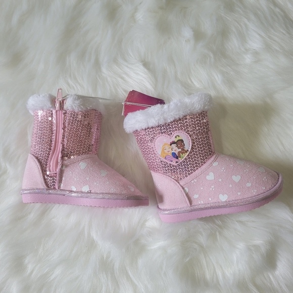 Disney Princes Pink Sequin Princess Boots - Picture 3 of 12